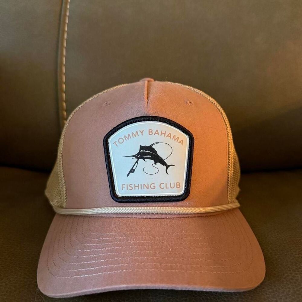 Tommy-bahama Men's Pink and Tan Hat